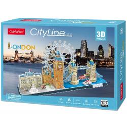 Puzzle 3d cu 107 piese cubic-fun - city line london mc253h