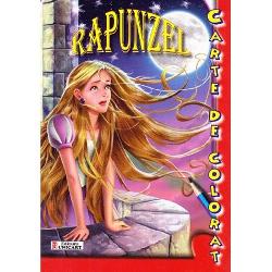 Rapunzel carte de colorat