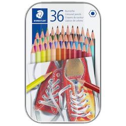 Creioane colorate staedtler, hexagonale, 36 de culori st175m36