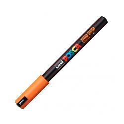 Marker UNI PC 1MR Posca 0.7 mm,varf fin metalic, orange, K, 89804 M487