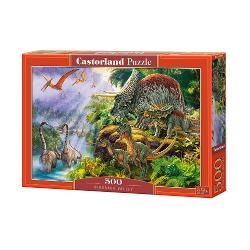 Puzzle cu 500 de piese Castorland - Dinosaur Valley 53643