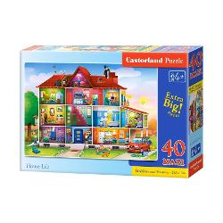 Puzzle cu 40 de piese Maxi Castorland - House Life 40346