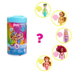 Papusa Barbie Chelsea - descopera culoarea sirenelor curcubeu MTHCC75