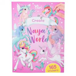 Carte de decorat cu 165 de stickere Ylvi - Creeaza lumea lui Naya 11883