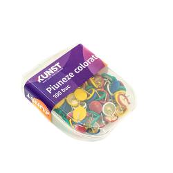 Piuneze colorate KUNST, 100 de bucati in cutie A40201