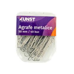 Agrafe metalice KUNST, 50 mm, 40 de bucati in cutie de plastic A40199