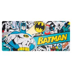 Mousepad profesional pentru gaming si birou Batman Comics, model XL, antiderapant, impermeabil, 80x35 cm MGGE019