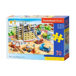 Puzzle cu 70 de piese, Castorland - Big Construction Site 70138