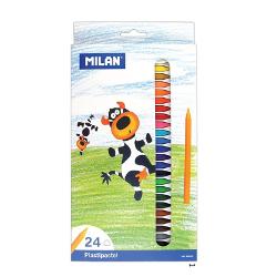 Adaconi - Creioane cerate, 24 de culori, milan 80025