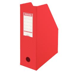 Suport vertical Esselte VIVIDA, pentru documente, PVC, A4, 100 mm, rosu