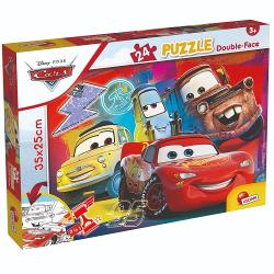 Puzzle 2 in 1 Lisciani Disney Cars, M-Plus, 24 piese N01099498