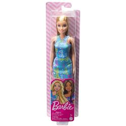 Papusa Barbie blonda cu rochita albastra MTGBK92 HGM59