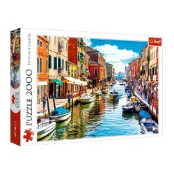 Puzzle cu 2000 de piese Trefl - Spre Insula Murano Venetia 27110