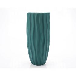 Vaza Decorativa Waves Verde, din ceramica, 29 Cm 1967