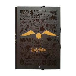 Mapa A4 Harry Potter, inchidere cu elastic, din carton 2 mm laminat CSG0076