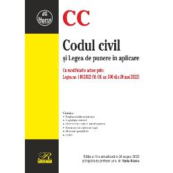 Codul civil si Legea de punere in aplicare 28 august 2022