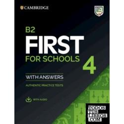 B2 First for Schools 4 SB with answers