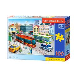 Puzzle cu 100 de piese Castorland - city square 111183