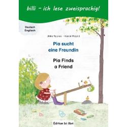 Pia sucht eine Freundin Kinderbuch Deutsch-Englisch mit Leseratsel