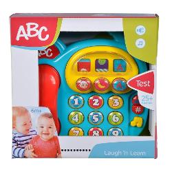 Telefon pentru bebe cu 25 de functii, albastru, ABC 104010016