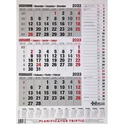 Calendar triptic 2023 cu planificator 
