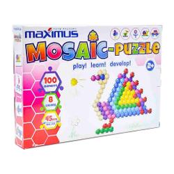 Joc de constructie cu 100 d epiese maximus mosaic puzzle 9106