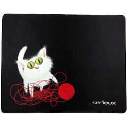 Mousepad Serioux Cat and Ball of Yarn, 250x200x3 mm MSP01