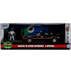 Masinuta Batman 1966 Classic Batmobile, cu figurina, scara 1la 32