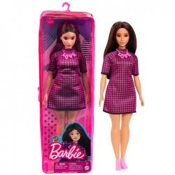 Papusa Barbie Fashionista satena cu rochie mov MTFBR37_HBV20