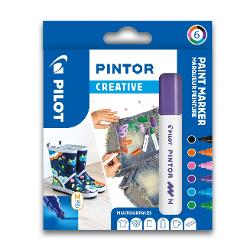 Set cu 6 markere Pilot Pintor Creativ Mix, varf Mediu PS6 0517436