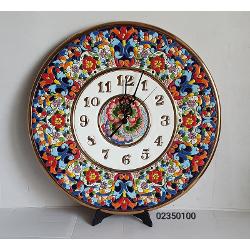 Ceas ceramica, Cuerda seca, decorat manual 35cm 02350100