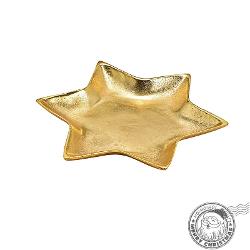 Platou stea auriu metalic Craciun W10031342