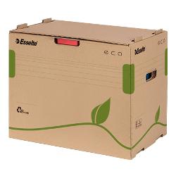 Container pentru arhivare si transport Esselte Eco, cu capac, carton, natur