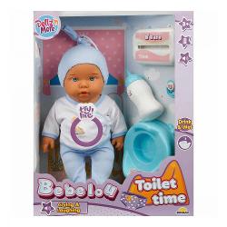 Papusa bebelus Bebelou, Dollzn More, Toilet Time, 35 cm S01030141