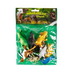 Set cu figurine de dinozauri, in punga medie, Crazoo S00000710