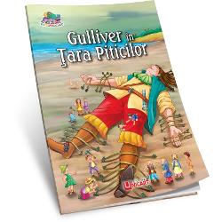 Carte de colorat Gulliver in Tara Piticilor