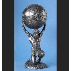 Statueta Polystone - Atlas cu sfera celesta 21cm wu77302