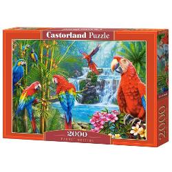 Puzzle cu 2000 de piese Castorland - Parrot Meeting 200870