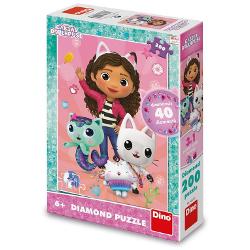 Puzzle cu 200 de piese Dino Toys - Casa de papusi a lui Gabby 422223