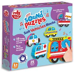 Puzzle blocks cu sunete - vehicule RGRZ6615