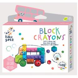 Creioane cerate interconectabile Block Crayons Autobuz Scolar, Haku Yoka CP223084