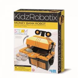 Kit constructie robot Money Bank Robot, Kidz Robotix 4M 03422