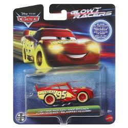 Masinuta Metalica Fulger McQueen, scara 1:55, Cars Glow Racers MTHPG76_HPG77