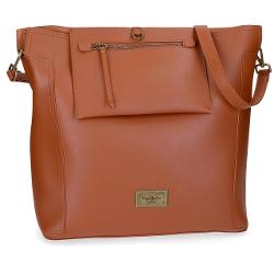 Geanta shopping 35 cm Pepe Jeans Angelica camel 7577662