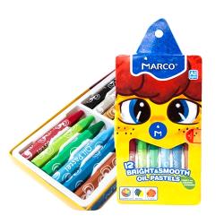 Creioane coloratre cerate Marco, 12 culori 5231