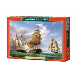Puzzle 3000 piese Combat between the French and English Vessels 300037