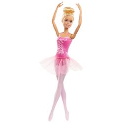 Papusa Barbie balerina blonda cu costum roz MTGJL58-GJL59