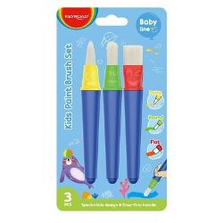 Set cu 3 pensule pentru copii KEYROAD Baby Line, KR972329