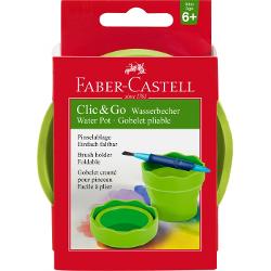 Pahar pentru Apa Faber-Castell Click&Go Lime 181570