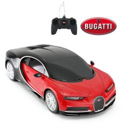 Masina Cu Telecomanda Bugatti Chiron Rosu Cu Scara 1 La 24 Ras76100_Rosu
